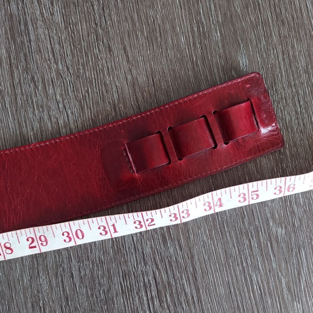 Brave Red Leather Belt Large - Picture 5 of 6
